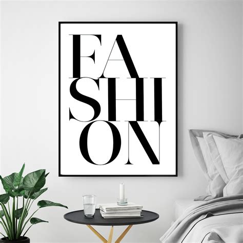 Nordic Fashion Canvas Painting Minimalist Black White A4 Posters And