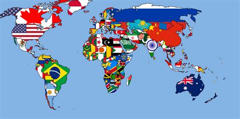 World Flag Map By Youraveragesalesman On Deviantart