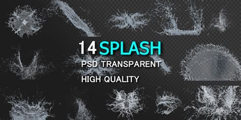 Premium Psd Water Splash Collection