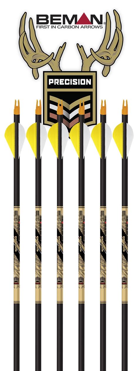 Beman Ics Precision Hunter Carbon Arrows Fletched To Order Trimmed To