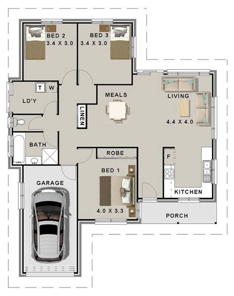 Our 1 bedroom house plans and 1 bedroom cabin plans may be attractive to you whether you're an empty nester or mobility challenged, or simply want one bedroom on the ground floor (main level) for convenience. Pin on Diseños de casas