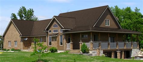 Durable burnished slate metal roof. Residential Color Selector