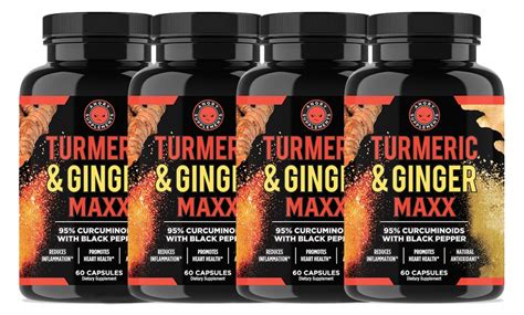 Angry Supplements Turmeric Ginger Maxx Supplement 240 Count Groupon