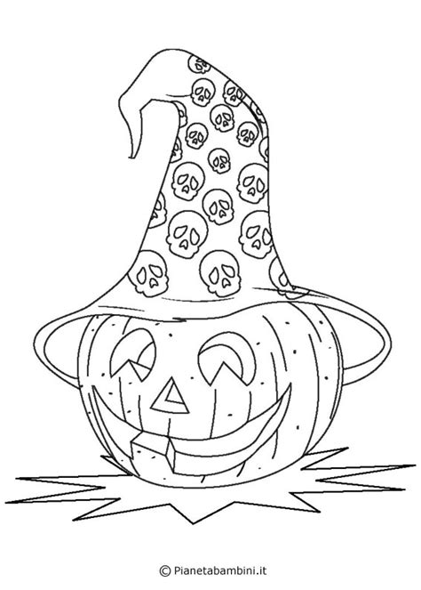 Divertiti a stampare e a colorare i disegni di halloween. 60 Disegni di Zucche di Halloween da Colorare | PianetaBambini.it