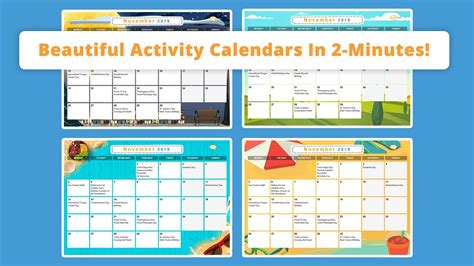 Activity Calendar Template For Seniors Gambaran