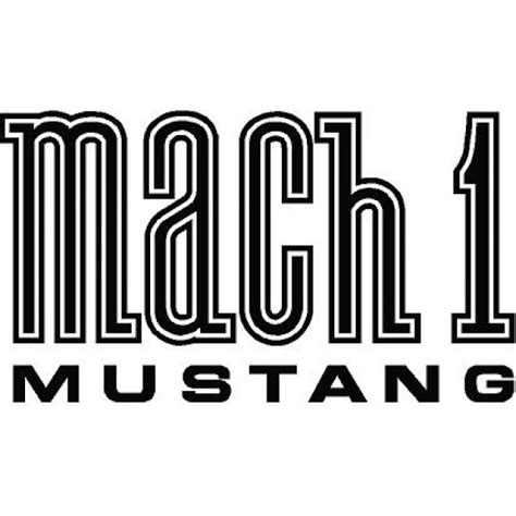 Mustang Mach 1 Brands Of The World™ Download Vector Logos And
