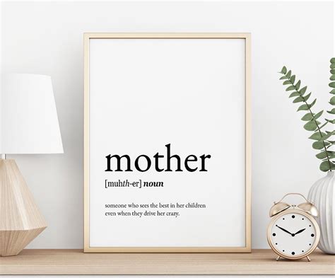 mother definition printable art mother t mom printable decor mothers day print mother