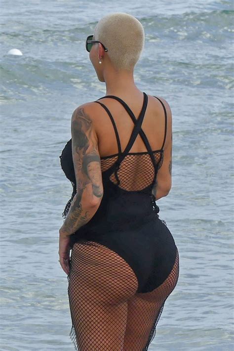 Amber Rose In Swimsut At A Beach In Miami 05152017 Hawtcelebs