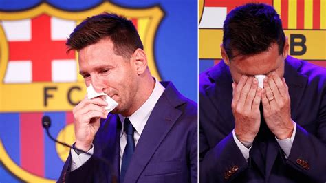 Lionel Messi In Tears As He Confirms Fc Barcelona Exit I Never Imagined Having To Say Goodbye