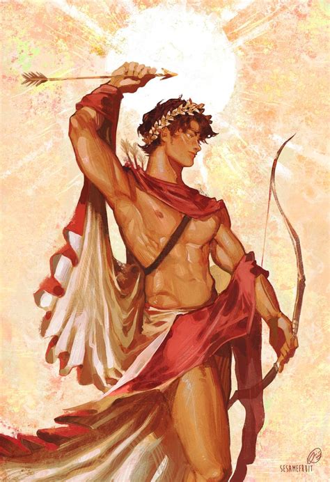 Julian As Apollo Sesamefruit Greek Mythology Art Greek Mythology