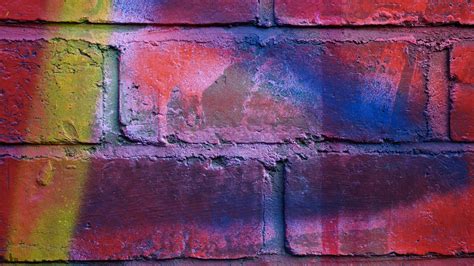Download Wallpaper 3840x2160 Brick Wall Multicolored Texture 4k Uhd