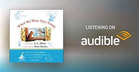 When We Were Very Young By A A Milne Audiobook