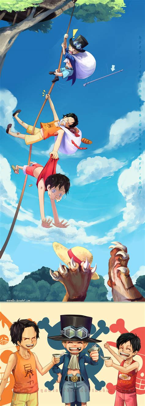 Op Ace Sabo Luffy Brothers By Yamineftis On Deviantart