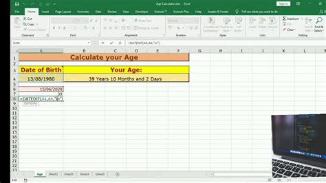 How To Calculate Date Of Birth In Excel Haiper