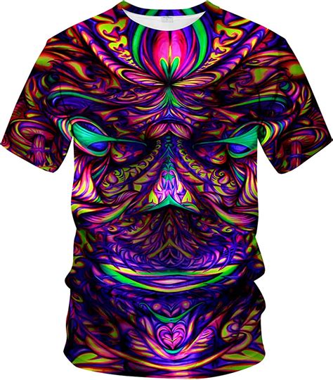 Hisayhe Trippy Psychedelic T Shirt Mens 3d Cool Graphic