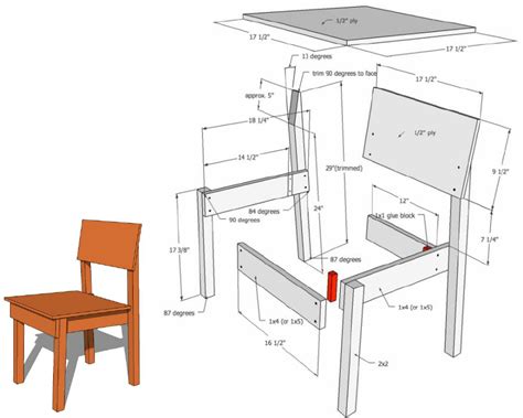 Geometrical Model Of The Sample Chair And Its Cross Sectional Details