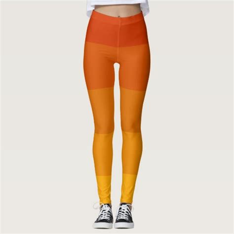 Orange Stripes Palette Leggings