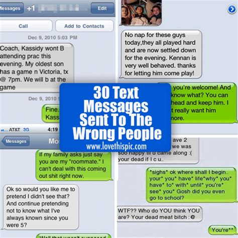 30 Text Messages Sent To The Wrong People