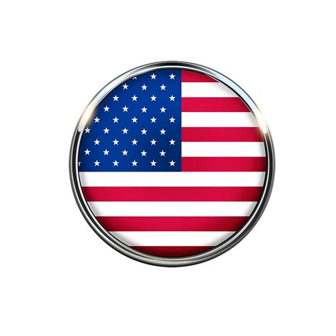 Флаг США в круге ПНГ на Прозрачном Фоне • Скачать Png Флаг США в круге