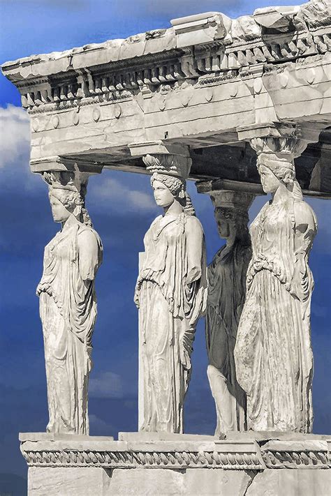 2seeitall The Porch Of The Caryatids Acropolis Of Athens In 2019