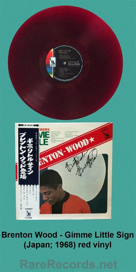 Brenton Wood Gimme Little Sign This 1968 Lp Issued Only In Japan