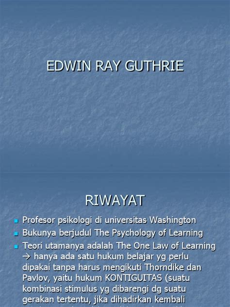 Edwin Ray Guthrie
