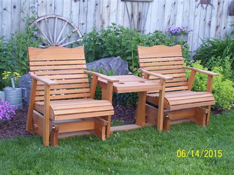 Features of living room chairs. Glider Combo Made in USA/free shipping C and S Cedar ...