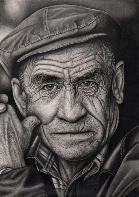 25 hyper realistic drawings from top artists around the world view all >. 'OLD MAN' graphite drawing by Pen-Tacular-Artist on DeviantArt