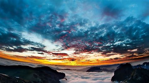 2560x1080 Wallpaper Sky Sunset Panorama Landscape Night Height 49