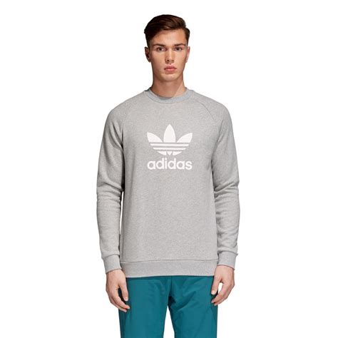Adidas Originals Trefoil Crew Herren Sweatshirt Grey Fun Sport Vision