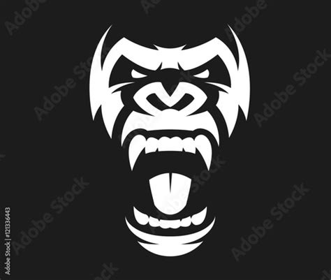 Angry Gorilla Symbol Stock Image And Royalty Free Vector Files On
