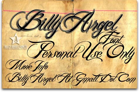 Billy Argel Font Billy Argel Fonts FontSpace