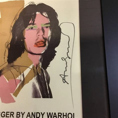 Mick Jagger Hand Signed Rare Poster 1975 For Sale At 1stdibs
