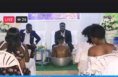 Pastor Makes Female Church Members Strip Naked Bathe Them In Basin During Crossover Service