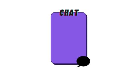 Purple Glitch Twitch Chatbox Etsy