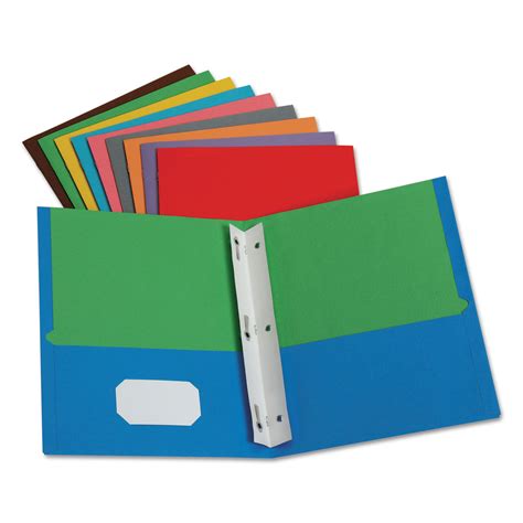 Twisted Twin Pocket Folder With Fasteners By Oxford Oxf55776