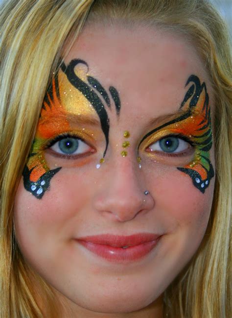 Butterfly Face Painting Eye Designs Face Painting Ideas Girl Designs