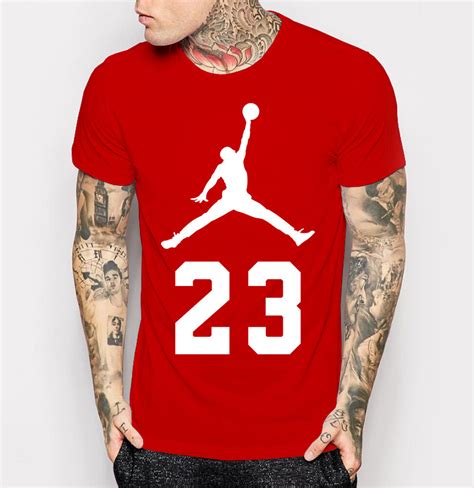 Michael Jordan Men S T Shirt Fashion Red Cotton Top Tee Shirt M Xl