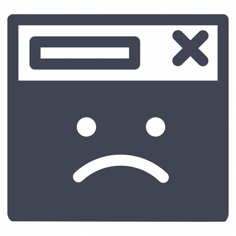 Browser Internet Sad Unhappy Web Webpage Icon Download On Iconfinder
