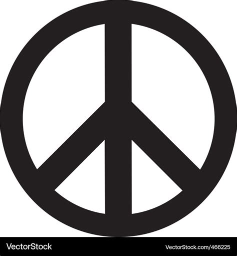 Peace Symbol Royalty Free Vector Image Vectorstock