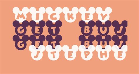 Mickey Ears Free Font What Font Is