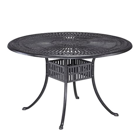Home Styles Largo Collection 48 Inch Round Patio Outdoor Dining Table
