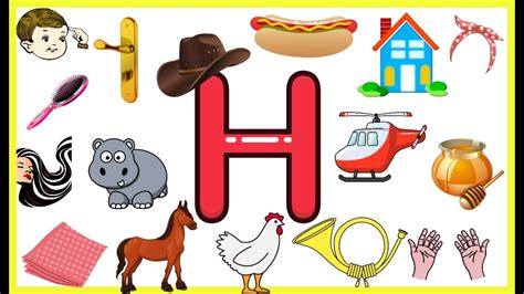 Letter H Things That Begins With Alphabet H Words Starts With H Objects