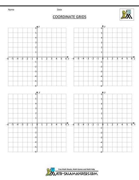 Graph paper, also known as coordinate paper, squared paper, or grid paper, is a universal type of writing paper. Coordinate Graph Printable | Template Business PSD, Excel ...