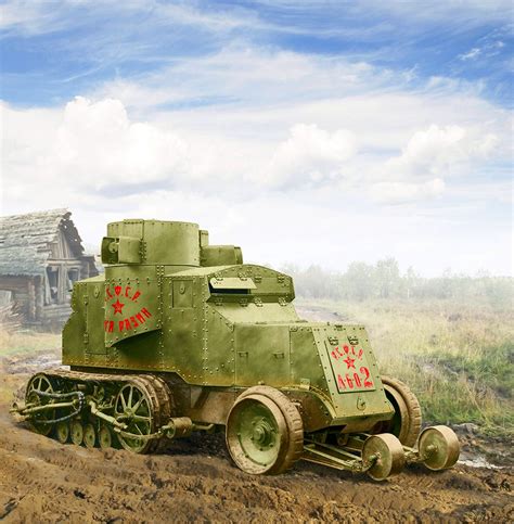 Red Army Austin Armoured Car Бронеавтомобиль Танк Военный