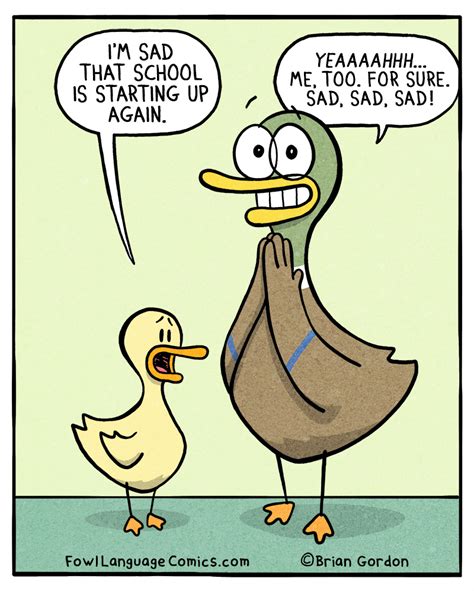 Returning To School Fowl Language Comics