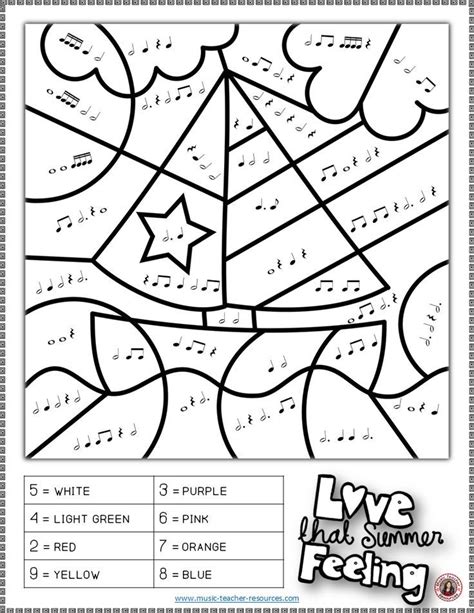 Then this piano coloring page is sure to appeal him. Summer Music Coloring Pages: 26 Summer Color by Music ...