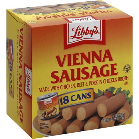 Libbys Vienna Sausage 46 Oz Pack Of 18 Luncheon Meat And Sausage