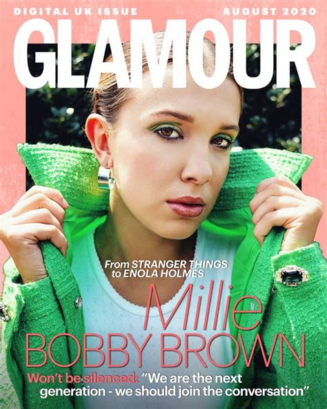 Millie Bobby Brown In Glamour Magazine Uk August 2020 Hawtcelebs