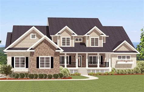 Plan 46259la Four Bedrooms And A Bonus Room Traditional House Plans
